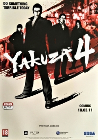 Yakuza 4 European Promotional Poster Box Art