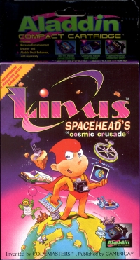 Linus Spacehead's Cosmic Crusade (Aladdin) Box Art