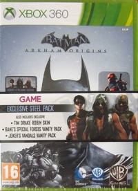 Batman: Arkham Origins - Exclusive Steel Pack Box Art