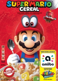 Super Mario Cereal Box Art