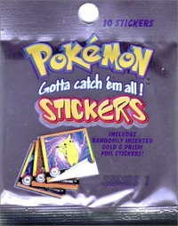 Pokémon Gotta Catch 'Em All! Stickers Series 1 Box Art