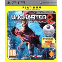 Uncharted 2: El Reino de los Ladrones - Platinum Box Art