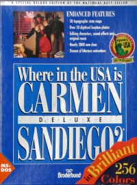 Where in the USA is Carmen Sandiego Deluxe Box Art