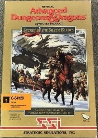 Advanced Dungeons & Dragons: Secret of the Silver Blades Box Art