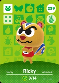 Animal Crossing - #239 Ricky [NA] Box Art