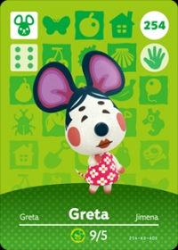 Animal Crossing - #254 Greta [NA] Box Art