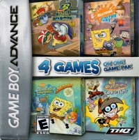 4 Games on One Game Pak: SpongeBob SuperSponge / Nicktoons Freeze Frame Frenzy / Fairly Oddparents Enter The Cleft / Ro Box Art