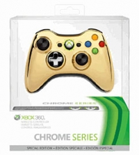 Xbox 360 Special Edition Chrome Series Wireless Controller - Gold Box Art