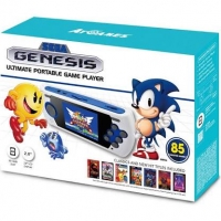 AtGames Sega Genesis Ultimate Portable Game Player (white / 85 Built-In Games) Box Art