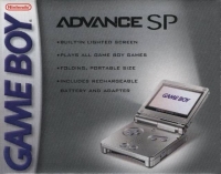 Nintendo Game Boy Advance SP - Platinum [NA] Box Art