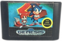 Sonic the Hedgehog 2 (Not for Resale large label) Box Art