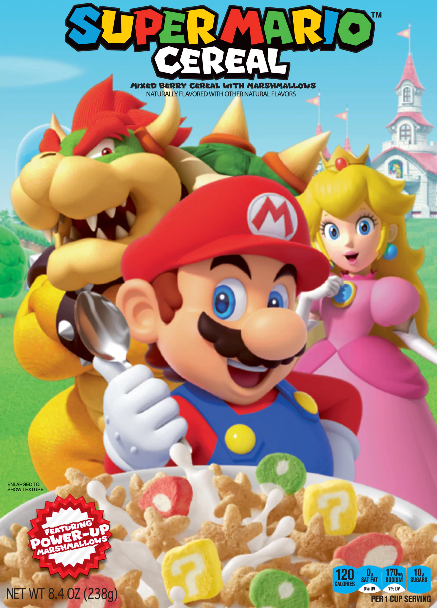 Super Mario Cereal (No amiibo) Box Art
