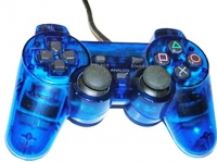Double Vibration Wired Controller (clear blue) Box Art