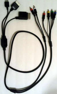 Switchable Component / AV Cable for PS2/PS3, XBOX and XBOX 360 Box Art