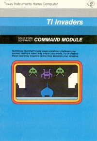 TI Invaders (black label) Box Art