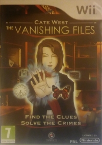 Cate West: The Vanishing Files (green PEGI) Box Art