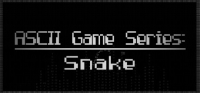 ASCII Game Series: Snake Box Art