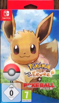 Pokémon: Let's Go, Eevee! + Poké Ball Plus Box Art