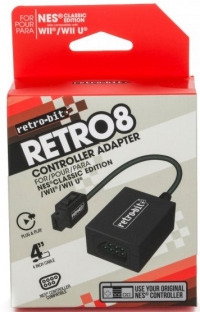 Retro-Bit Retro8 Controller Adapter for NES Classic Edition / Wii / Wiiu Box Art