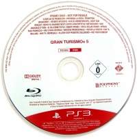 Gran Turismo 5 (Not for Resale) Box Art