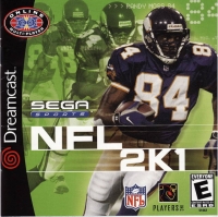 NFL 2K1 - Sega All Stars Box Art