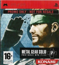 Metal Gear Solid: Portable Ops Plus (Not for Resale) Box Art