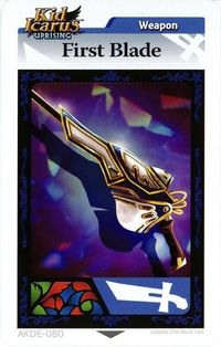 Kid Icarus Uprising AR Card 080: First Blade Box Art