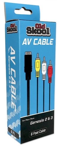 Old Skool AV Cable for Genesis 2 & 3 Box Art