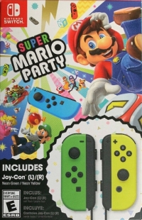 Super Mario Party (Neon Green / Neon Yellow Joy-Con) Box Art