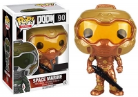 Funko POP! Games: DOOM - Space Marine (Gold) Box Art