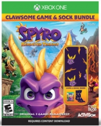 Spyro Reignited Trilogy - Clawsome Game & Sock Bundle Box Art