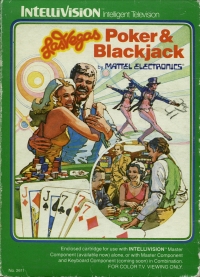 Las Vegas Poker & Blackjack (green label) Box Art