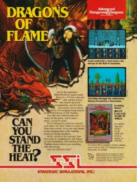 Advanced Dungeons & Dragons: Dragons of Flame - Commercial print advert Box Art