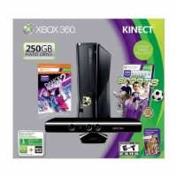 Microsoft Xbox 360 250GB - Dance Central 2 / Kinect Sports [NA] Box Art