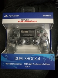 Sony DualShock 4 Wireless Controller CUH-ZCT2U - 2018 GME Conference Edition (crystal) Box Art