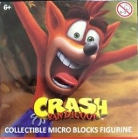 Crash Bandicoot Collectible Micro Blocks Figurine Box Art