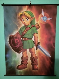 Legend of Zelda,  The:  Link from Ocarina of Time Wall Scroll Box Art