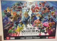 Super Smash Bros Ultimate GameStop Promotional Poster Box Art