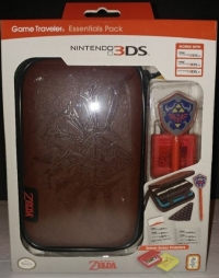 Nintendo 3DS Game Travelers Essentials Pack:  Legend of Zelda, The - Hylian Crest Brown Box Art