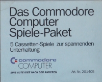 Commodore Computer Spiele-Paket, Das Box Art