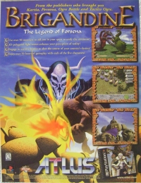 Brigandine: The Legend of Forsena promotional flyer Box Art