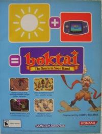 Boktai: The Sun is in Your Hand promotional flyer Box Art