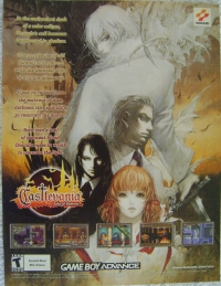 Castlevania: Aria of Sorrow promotional flyer Box Art