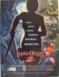 Dino Crisis 2 promotional flyer Box Art