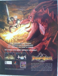 Dragon Valor promotional flyer Box Art