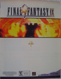 Final Fantasy IX promotional flyer Box Art