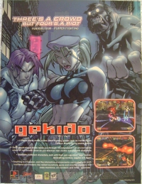 Gekido promotional flyer Box Art