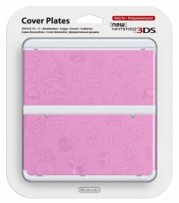 New Nintendo 3DS Cover Plates No.011 - characters from Super Mario Bros. (Pink) Box Art