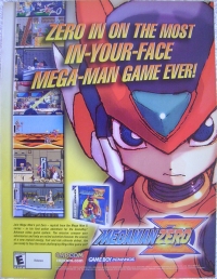 Mega Man Zero promotional flyer Box Art
