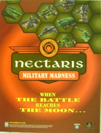 Nectaris: Military Madness promotional flyer Box Art